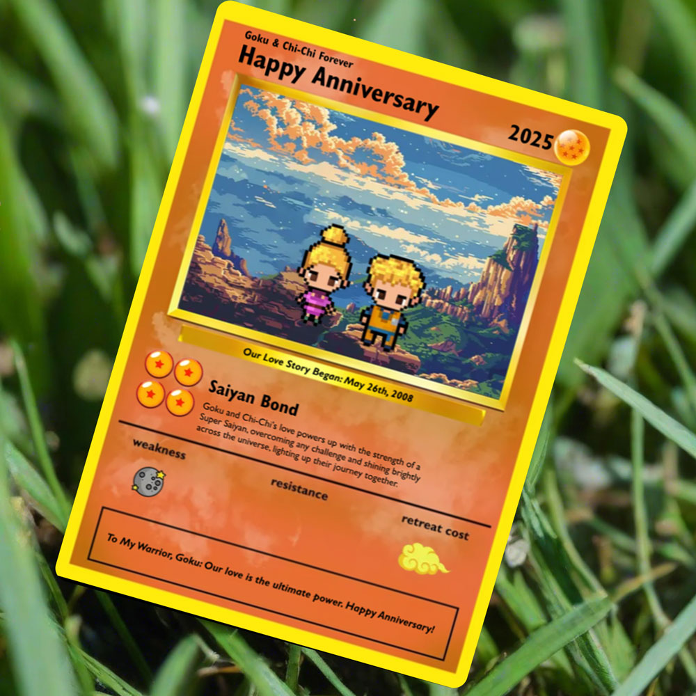 Construisez votre propre carte d'amour Super Saiyan