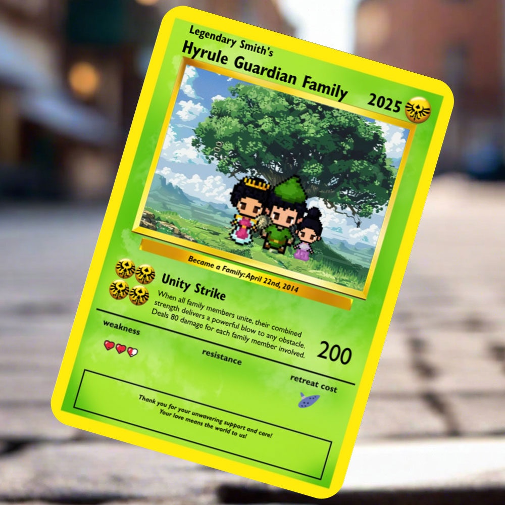 Hyrule Guardian Family Card - Build Your Own