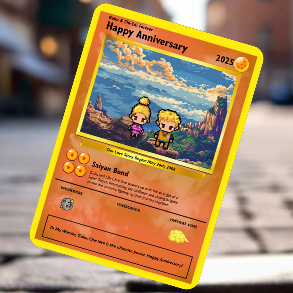 Construisez votre propre carte d'amour Super Saiyan