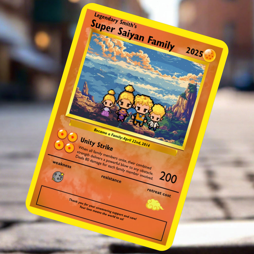 Super Saiyan Family Card - Build Your Own