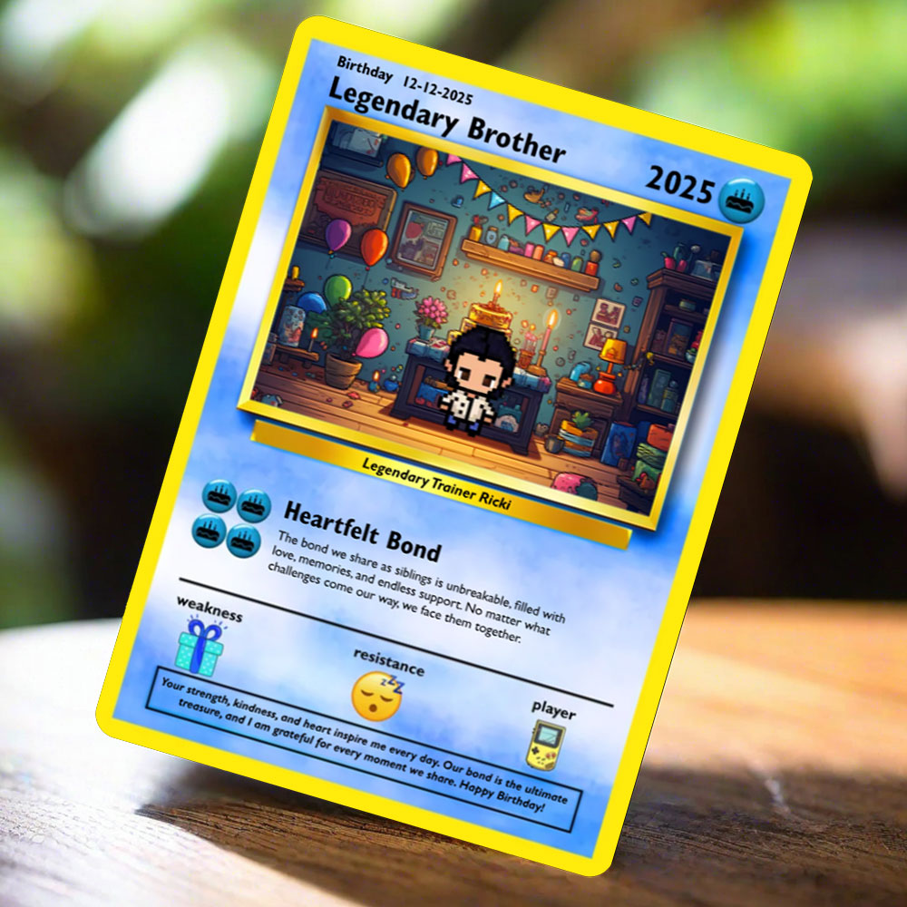 Construisez votre propre carte d'anniversaire frère