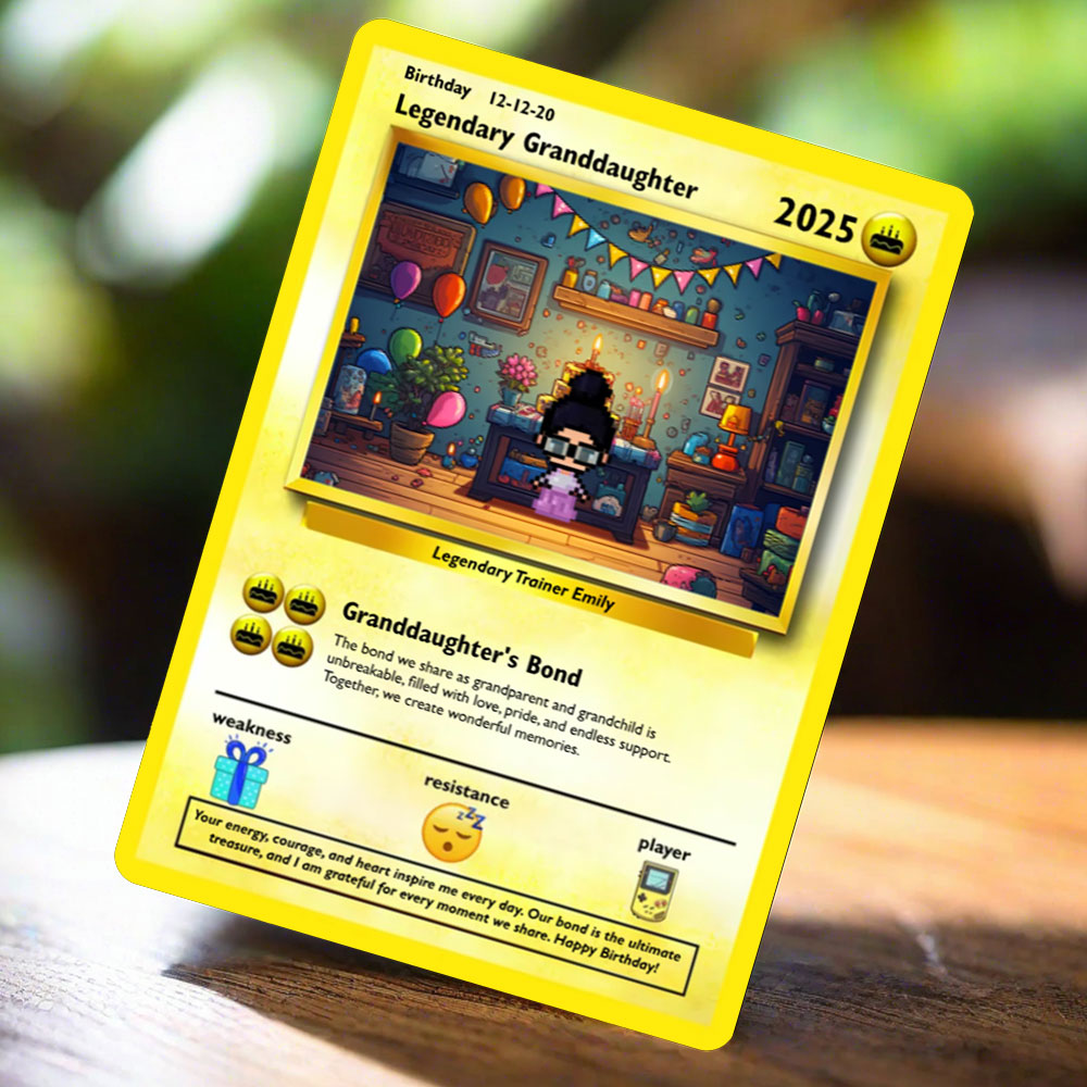 Granddaughter Birthday Card - Build Your Own