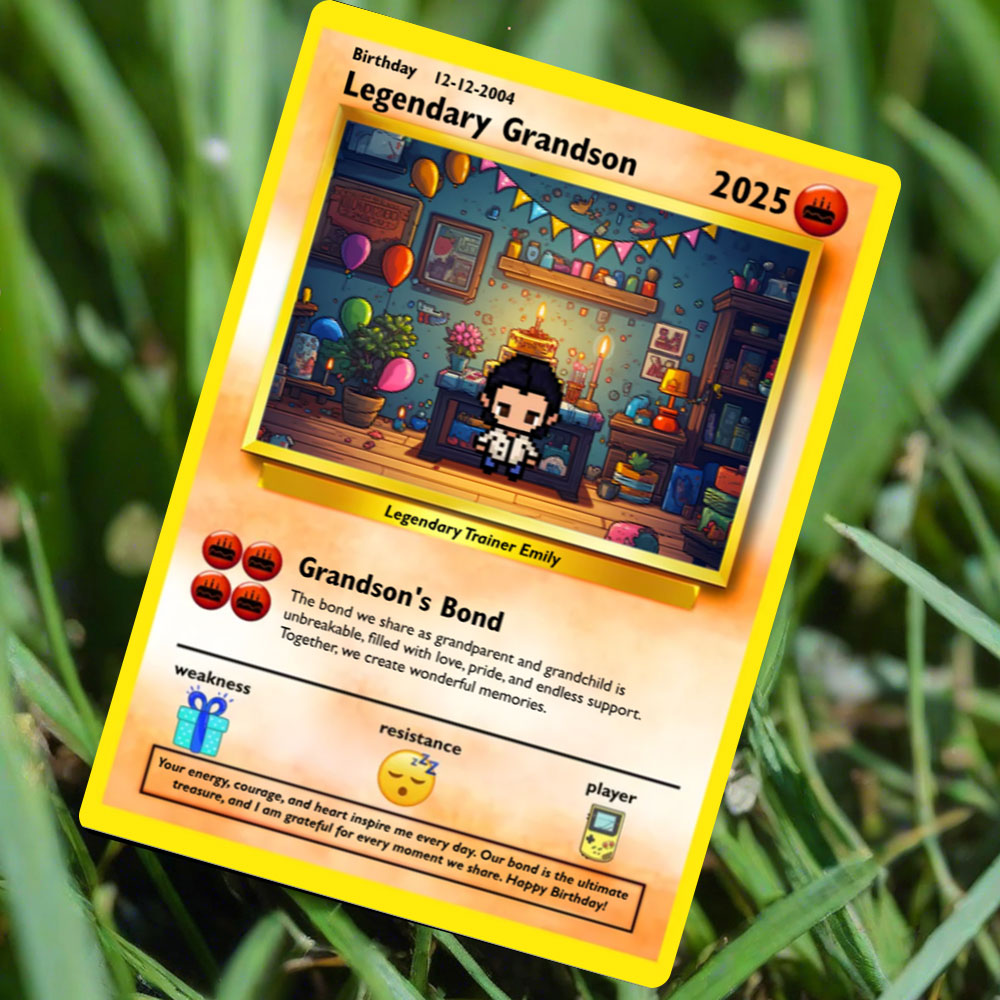 Construisez votre propre carte d'anniversaire de petit-fils