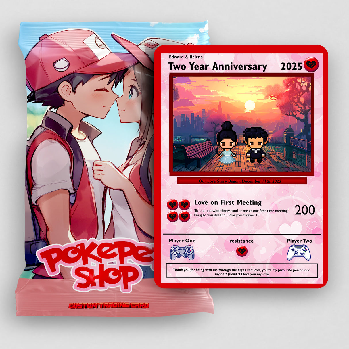 Construisez votre propre carte de couples / anniversaire