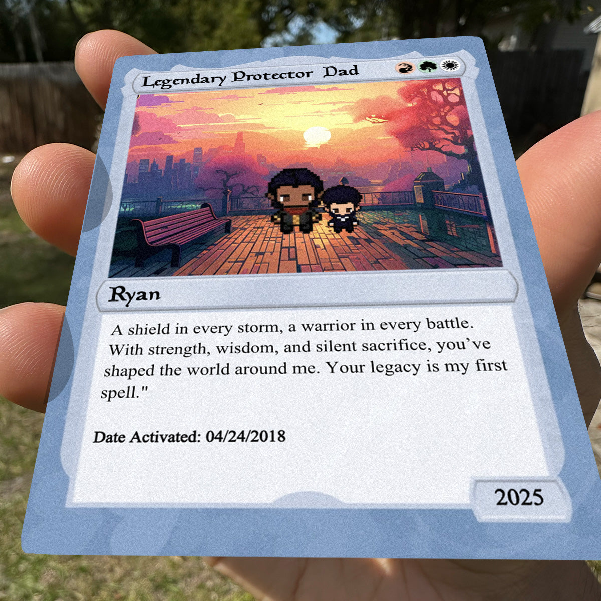 Love The Gathering For Dad Card - Build Your Own