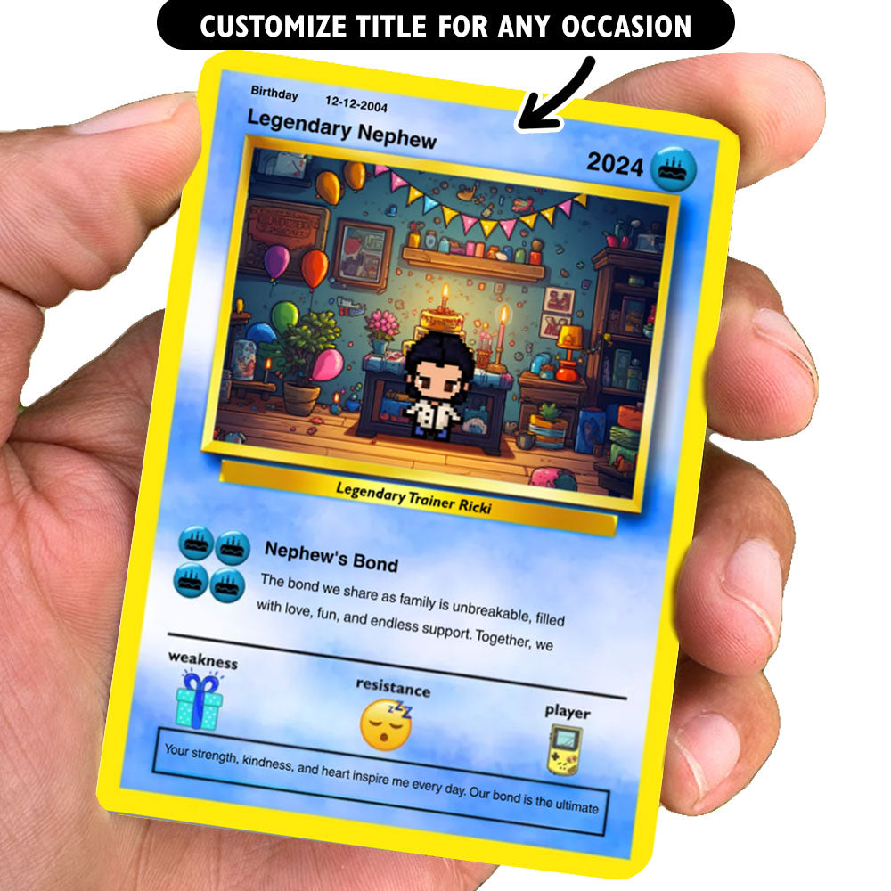 Construisez votre propre carte d'anniversaire neveu