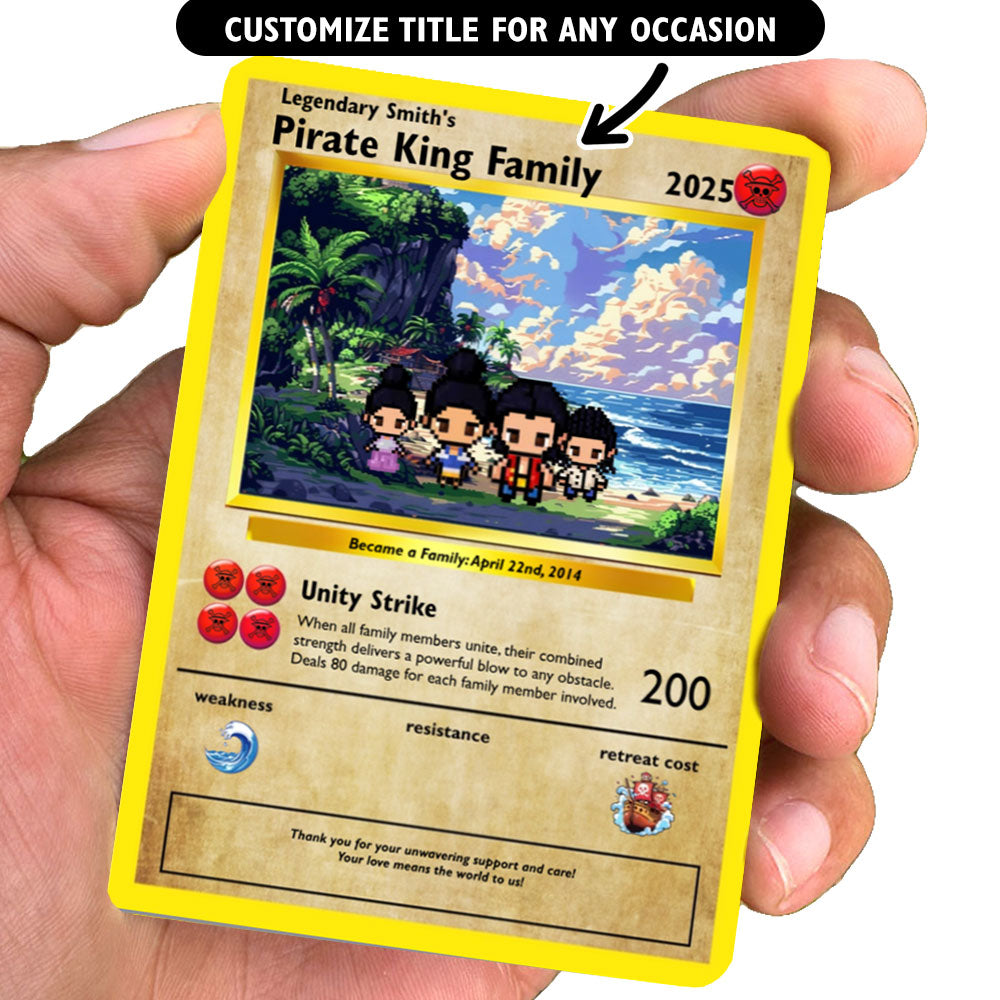 Construisez votre propre carte de famille Pirate King