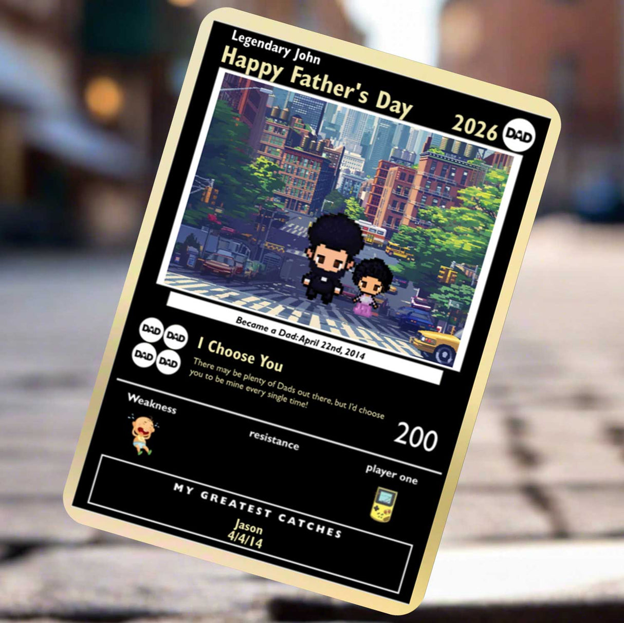 Construisez votre propre carte Dad Limited Gold Edition