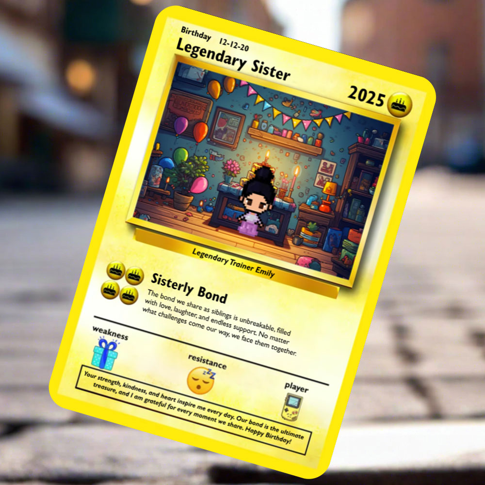 Sister Birthday Card - Build Your Own