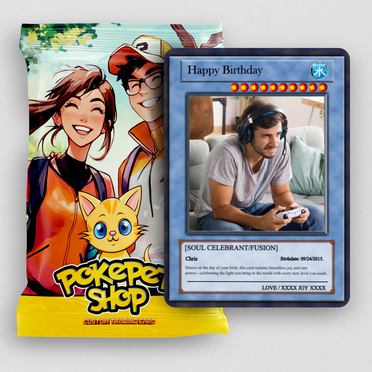 Yu-Gi-Love Birthday Card - Photo