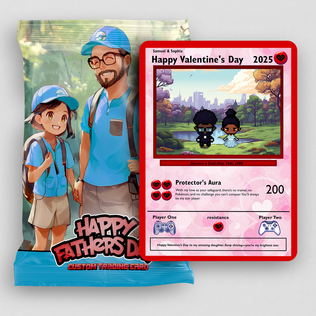 Carte papa à fille - Construisez la vôtre