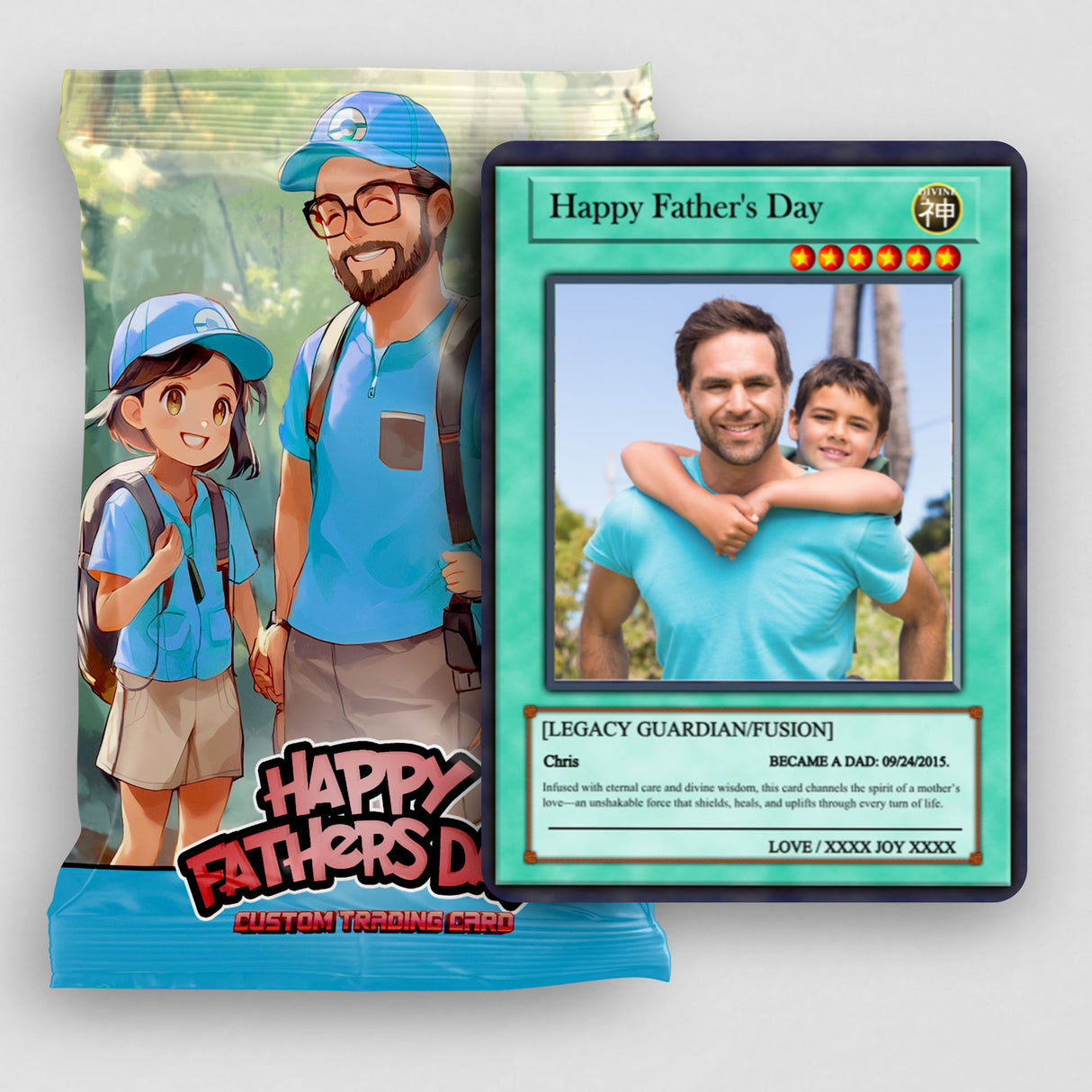 Yu-Gi-Love Father's Day Card - Photo