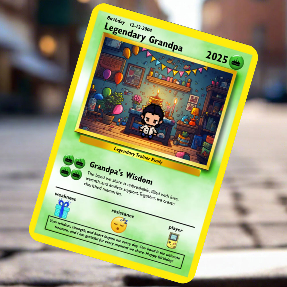 Construisez votre propre carte d'anniversaire de grand-père