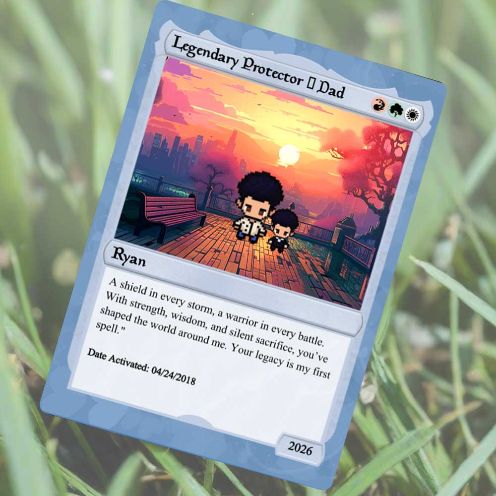 Love The Gathering For Dad Card - Build Your Own