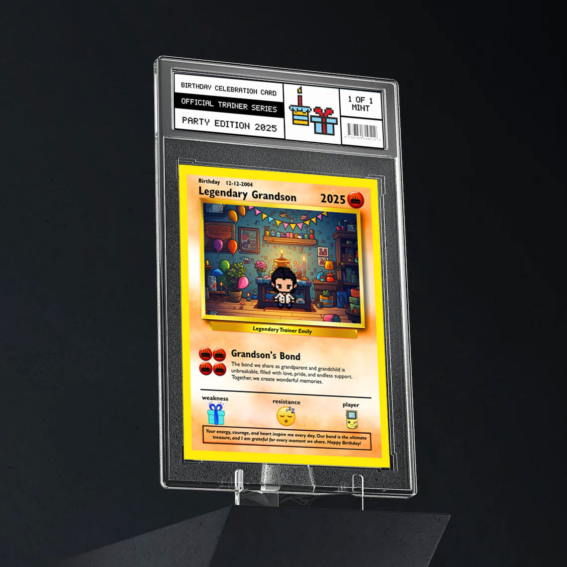 Construisez votre propre carte d'anniversaire de petit-fils