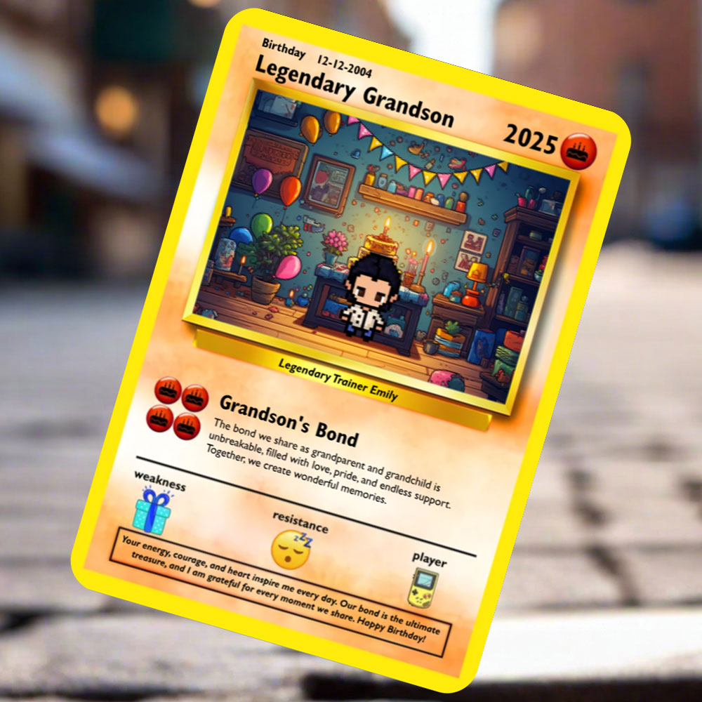 Construisez votre propre carte d'anniversaire de petit-fils