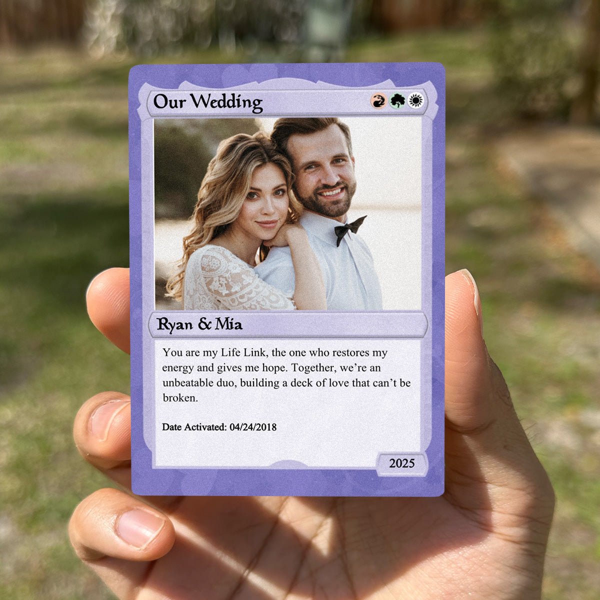 Love The Gathering Wedding Card  - Photo