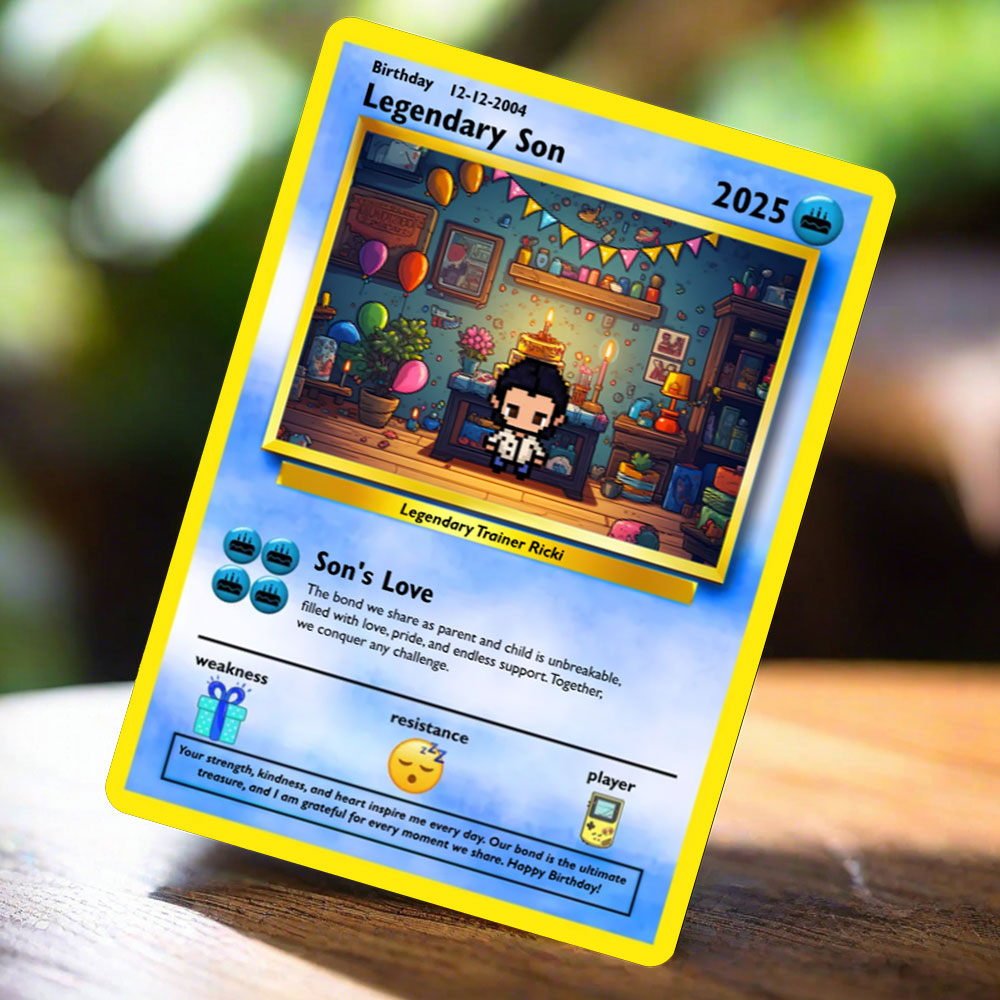 Construisez votre propre carte d'anniversaire de fils