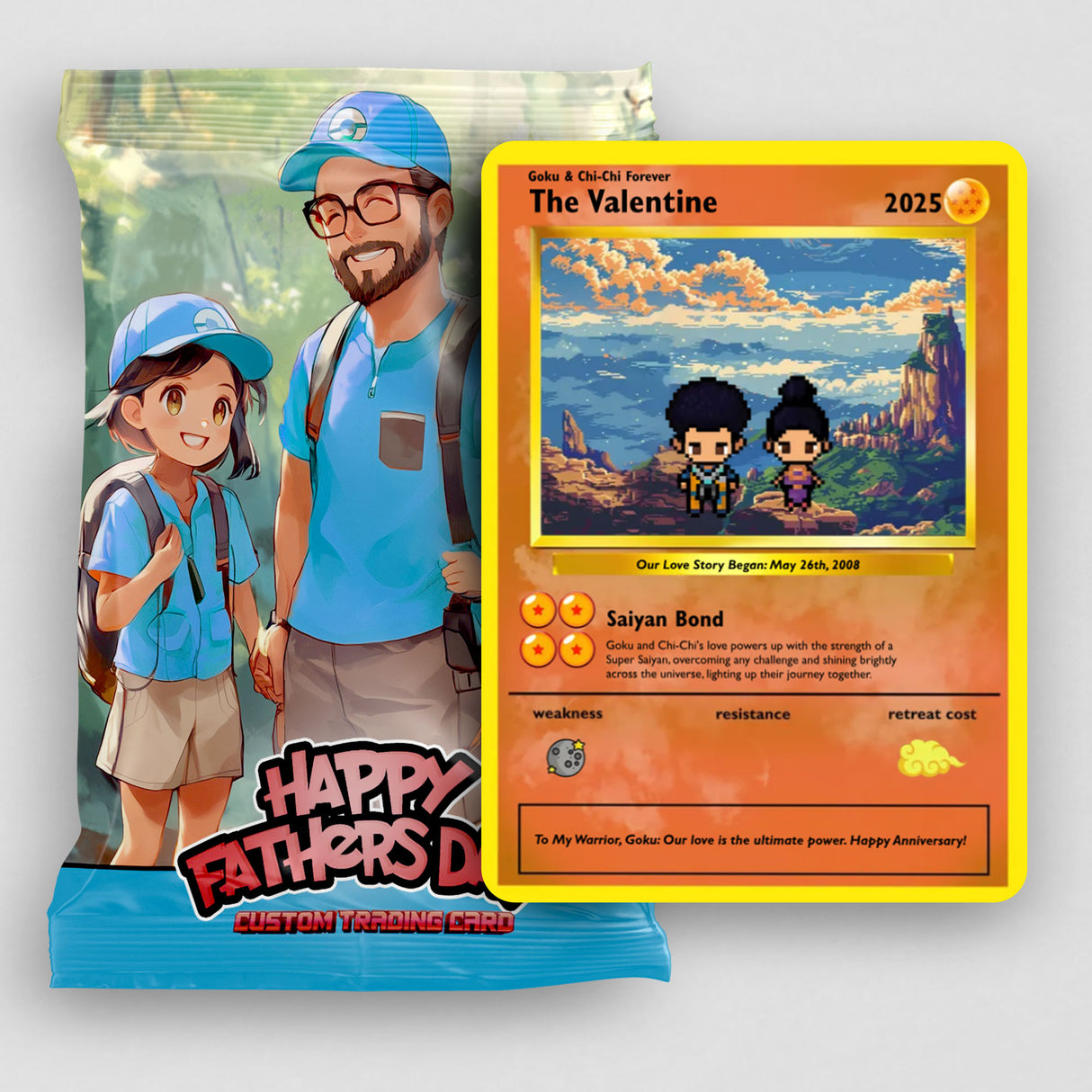 Super Saiyan Dad Card - Build Your Own