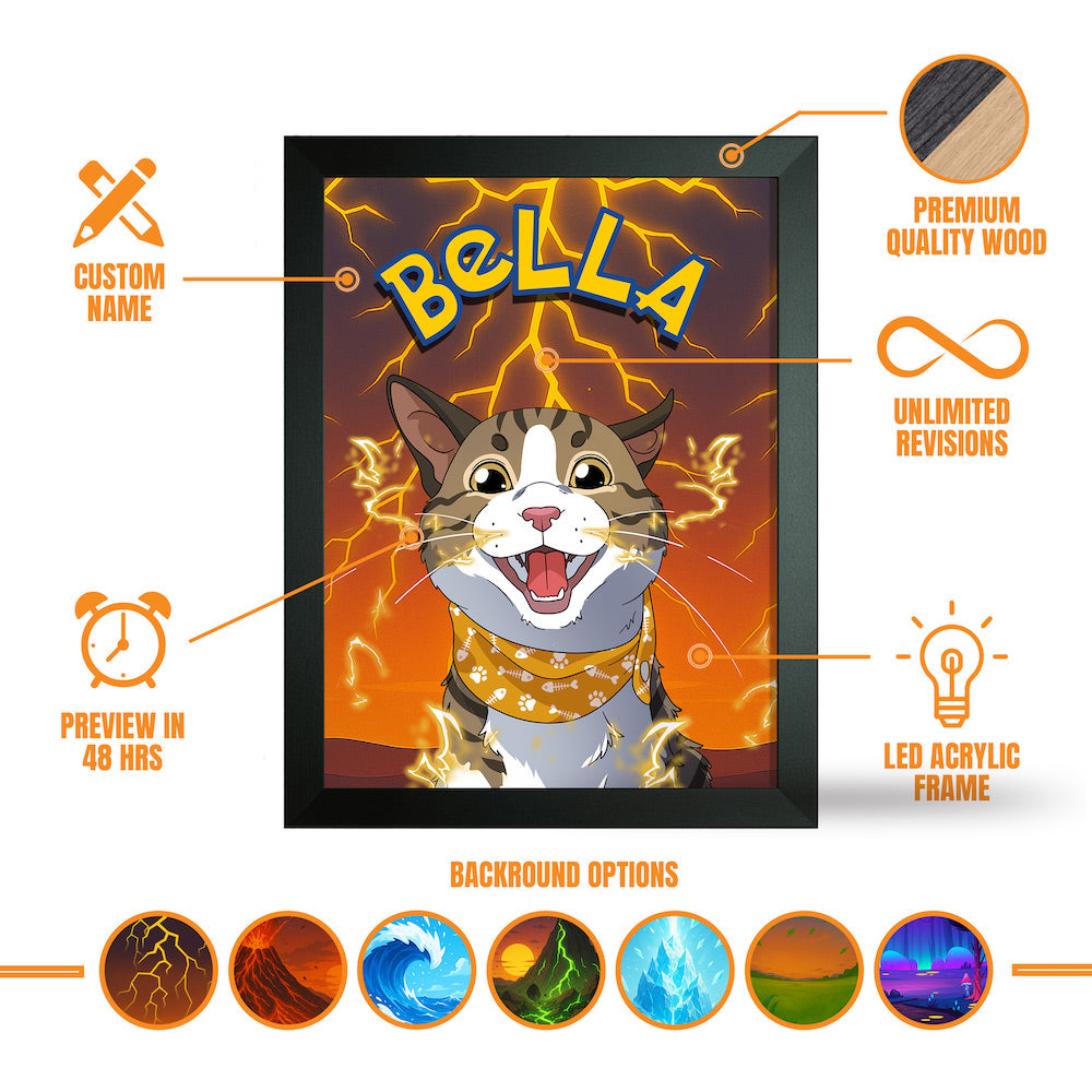 Custom PokePet Light Box Art