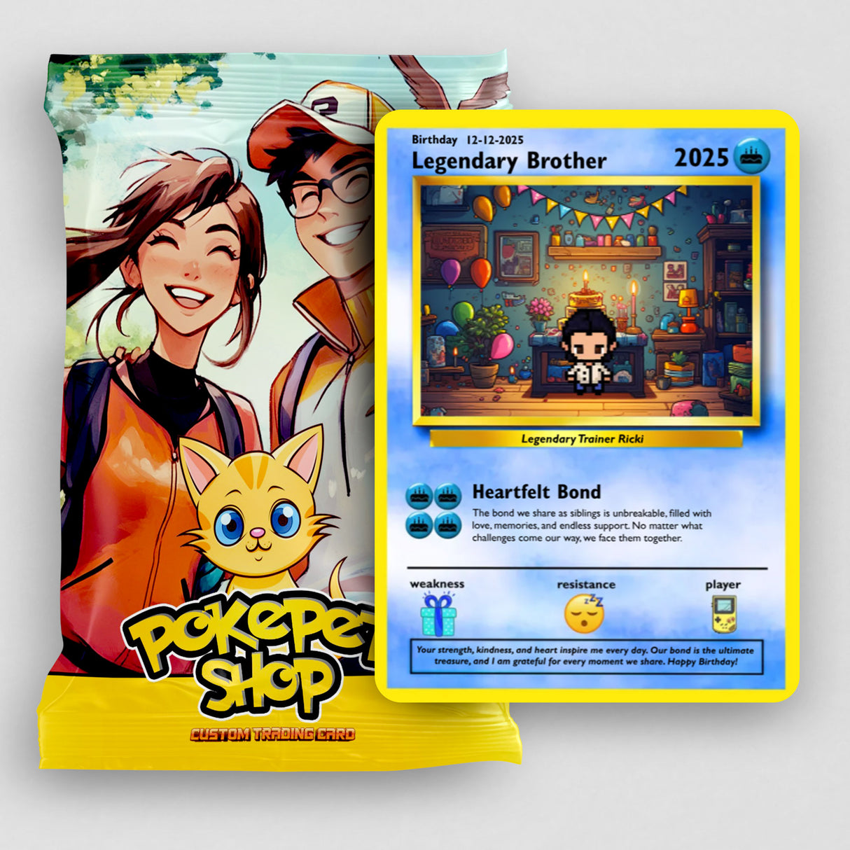 Brother Birthday Card - Build Your Own